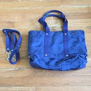 Royal Blue Coach Purse